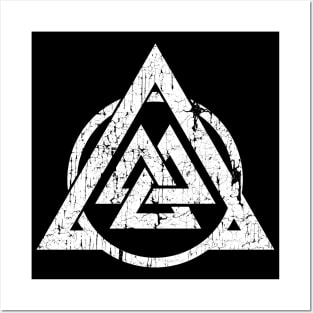 Norse Viking Valknut Nordic Vikings Pagan Symbol Posters and Art